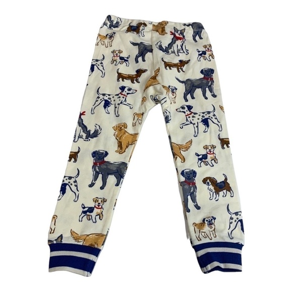 Hatley White Dog Print Pajama Pants Size 3 - Picture 2 of 4